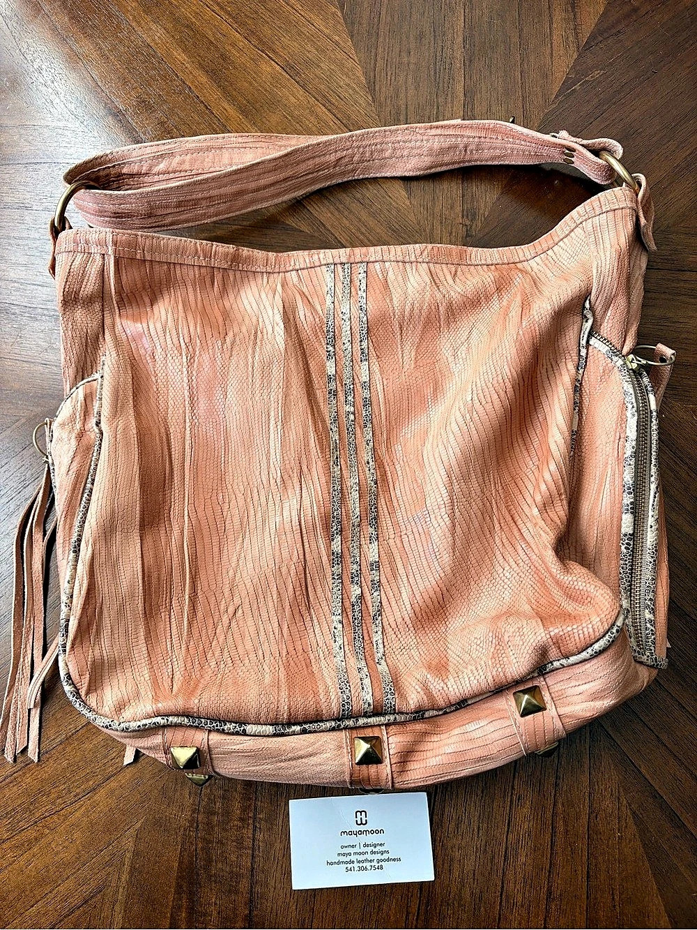 Maya Moon Shoulder Bag in Pink - Excellent Condition